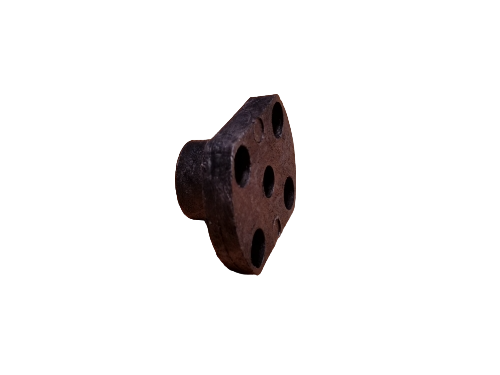 Castanha em Nylon com Flange Oval